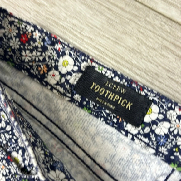 J. Crew Liberty Floral Print Toothpick Skinny Ankle Jeans Size 25 - Picture 6 of 13